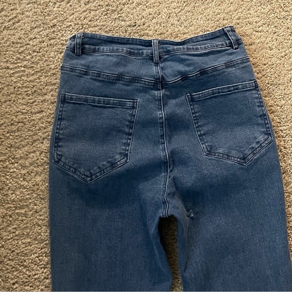 Three Bird Nest High Rise Jeans Crochet Boho Western Festival Fairycore Hippie - Picture 8 of 8